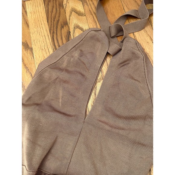 STAUD Tan Halter Top and Flare High Rise Pants set - Picture 6 of 10